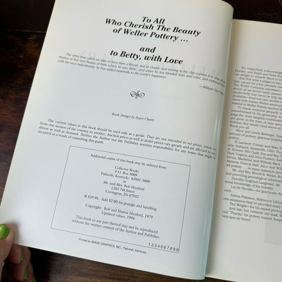 The Collectors Encyclopedia of Weller Pottery‎ Huxford Antique Vintage Reference - Picture 4 of 15